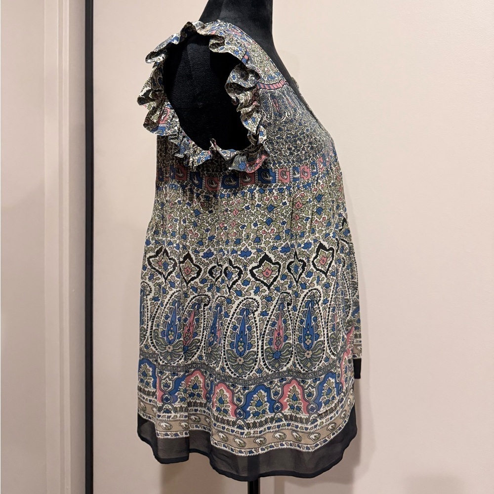 Joie Multicolor Patterned Blouse - Picture 4 of 6